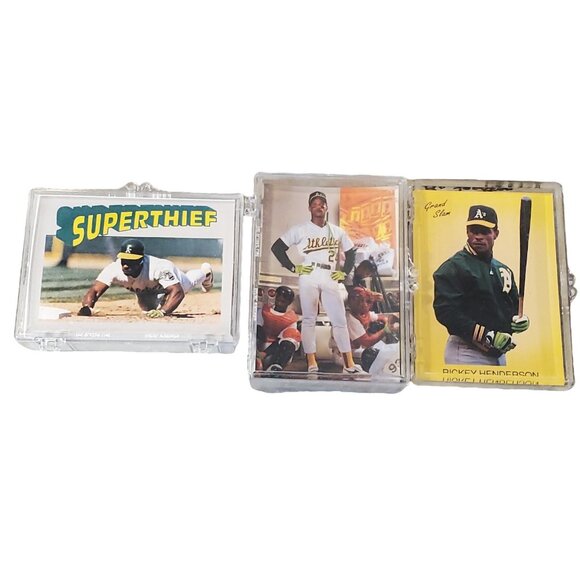 104 Rickey Henderson Generic Baseball Card Lot Duplicates Super Thief NNO 80s 90 - Picture 1 of 13